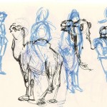 sketch of a camel