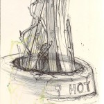 ballpoint fire pit sketch